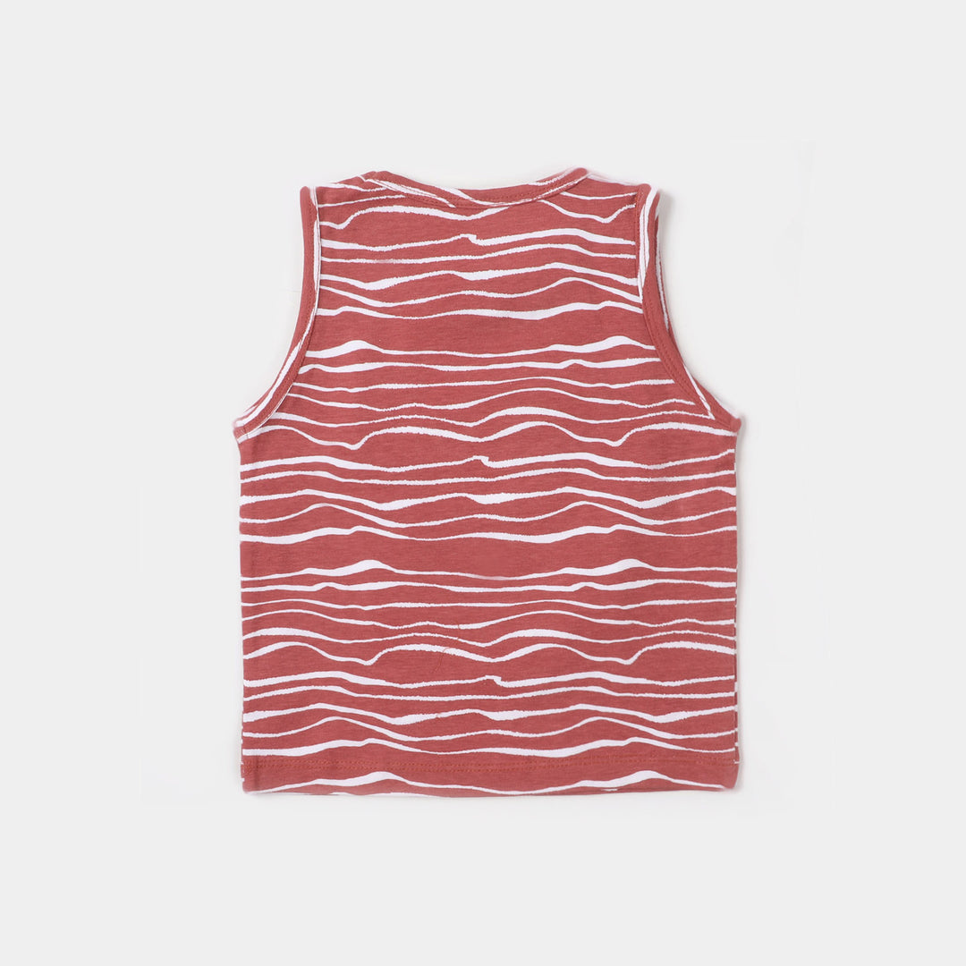 Infant Boys Sando Waves - BROWN