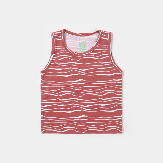 Infant Boys Sando Waves - BROWN