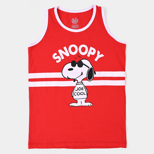 Boys Cotton Sando Character - Red