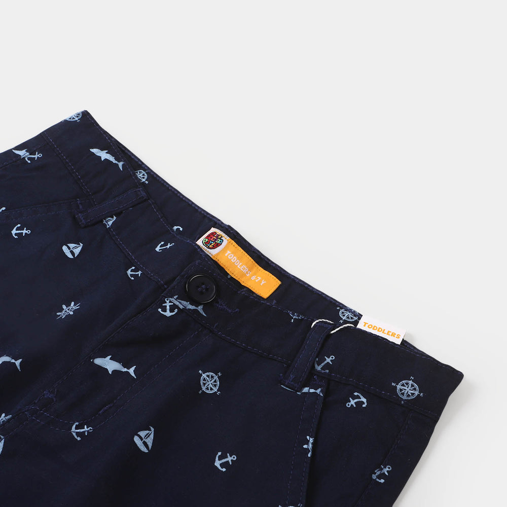 Boys Cotton Short Nautical - NAVY