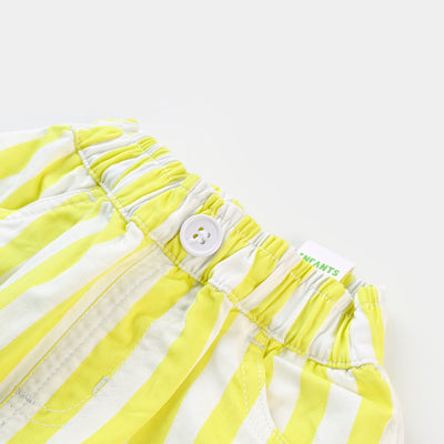 Infant Girls Skirt Woven Yellow Stripes