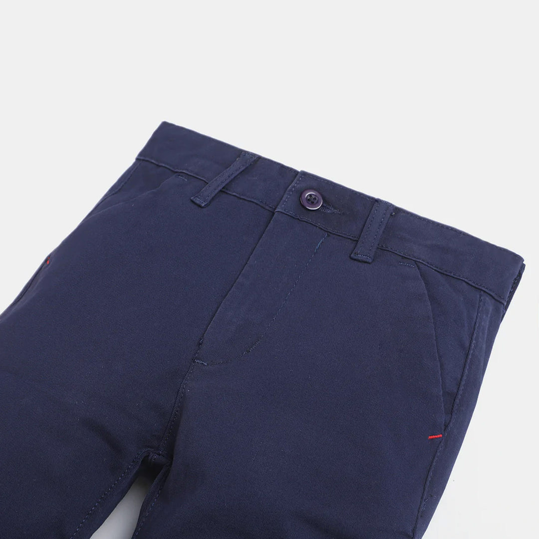 Boys Cotton Pant Basic-Navy Blue