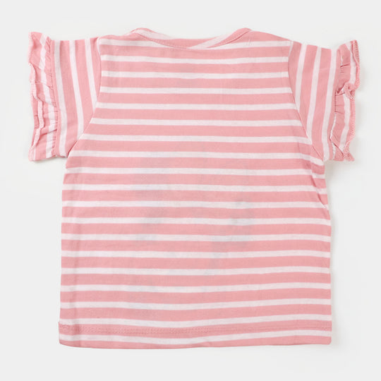 Infant Girls T-Shirt Character- Striper