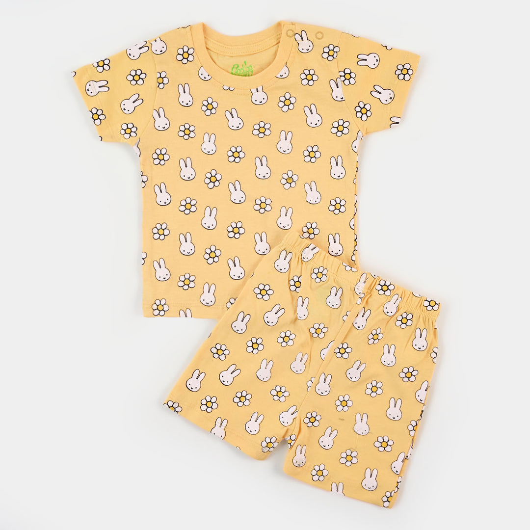 Infant Girls Set 2 Pc Flower - Lemon