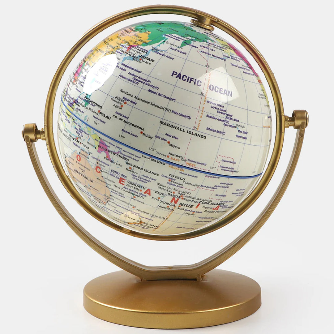 Globe Earth Rotating World Map | 14.2CM