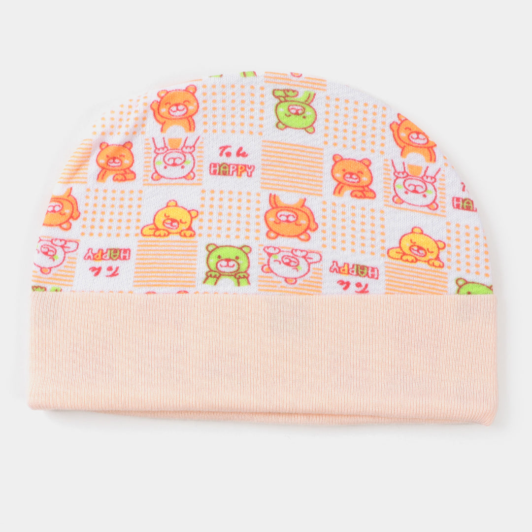 Infant Cap Set | Peach