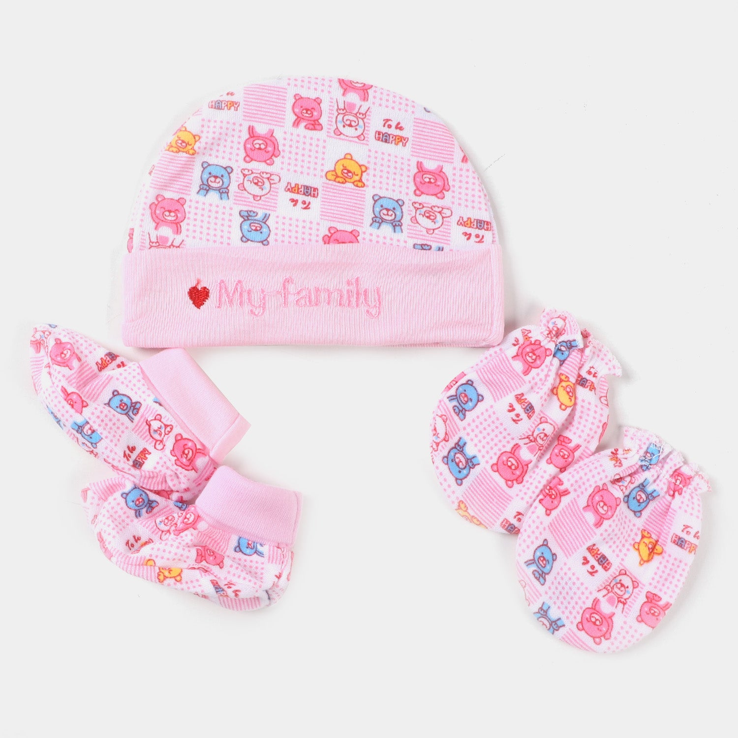 Infant Cap Set | Pink Price in Pakistan | Bachaa Party