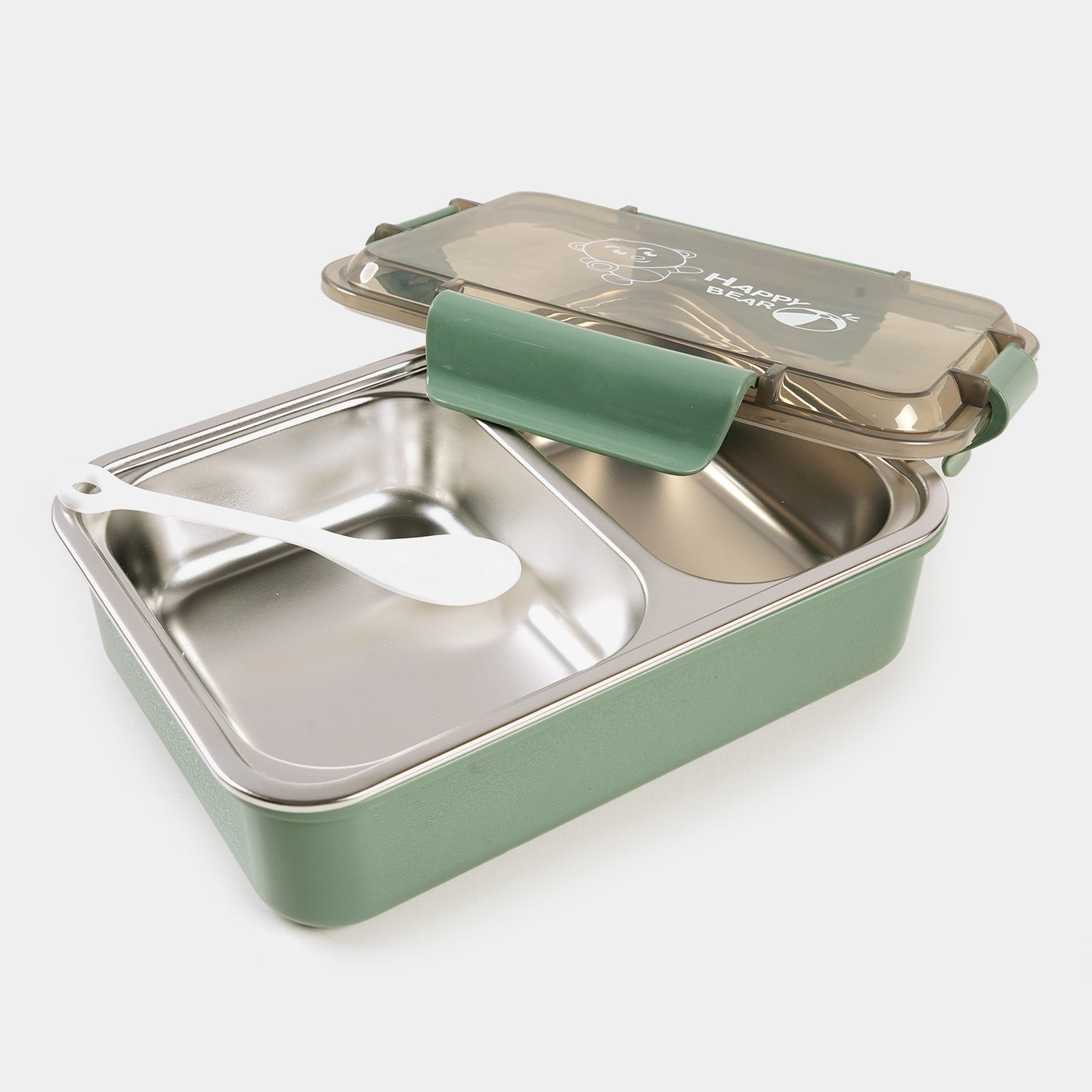 Lunch Box Stainless Steel With Transparent Lid Cover