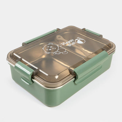 Lunch Box Stainless Steel With Transparent Lid Cover