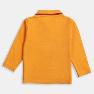 Infant Boys Polo T-Shirt Lion-R-Yellow