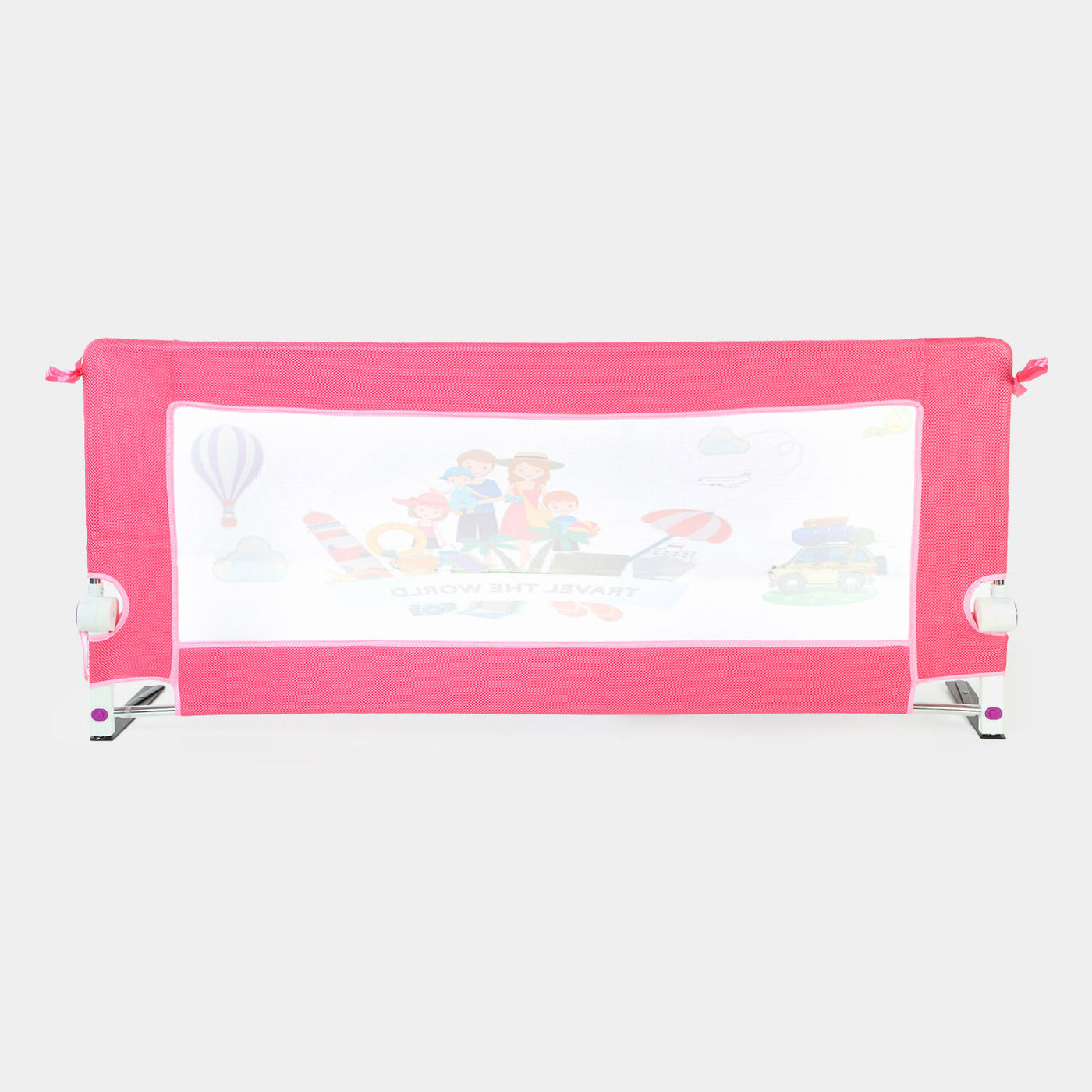 Baby Bed Fence Adjustable Safety Guard Rail | Pink  | 1.8 Meter