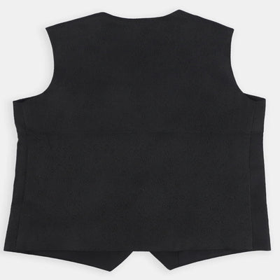 Infant Boys Viscose Stand Alone Waist Coat -BLACK