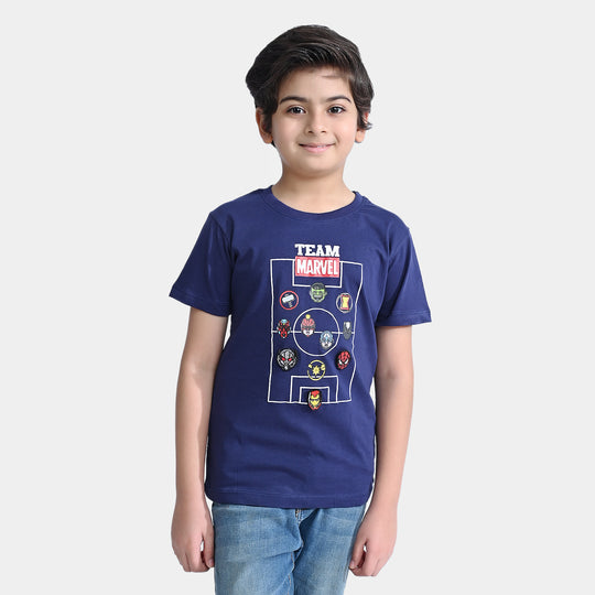 Boys Cotton Jersey T-Shirt H/S -True Navy