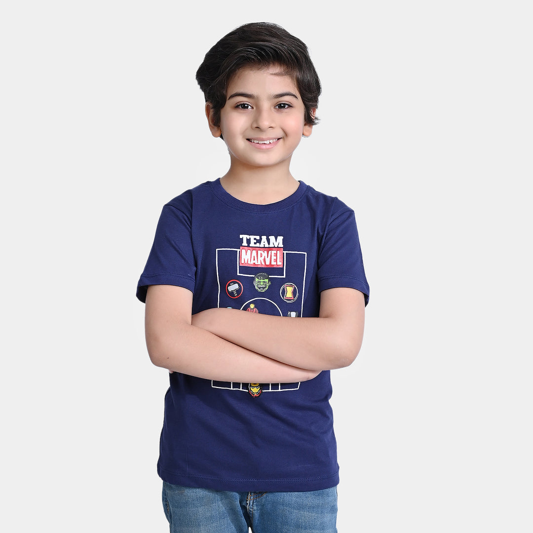 Boys Cotton Jersey T-Shirt H/S -True Navy