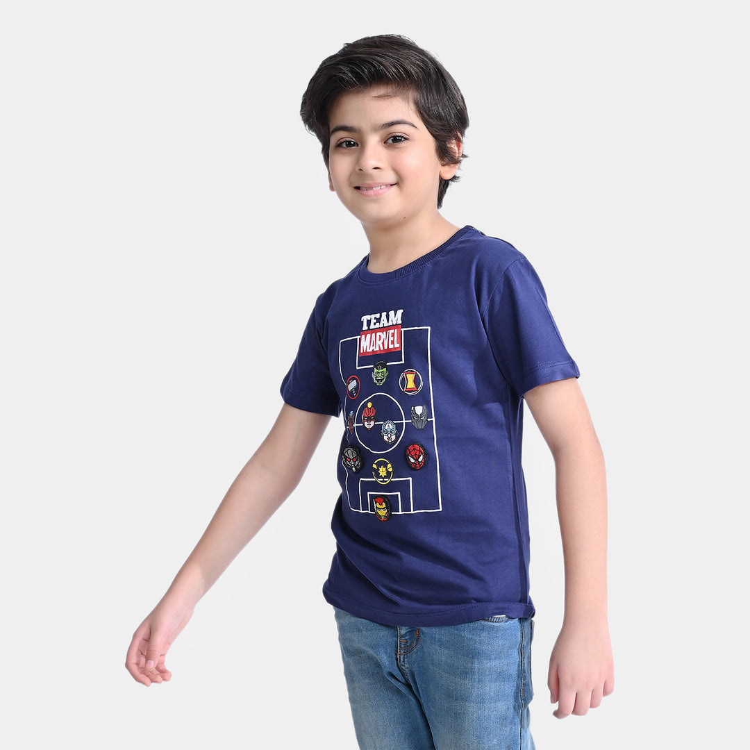 Boys Cotton Jersey T-Shirt H/S -True Navy