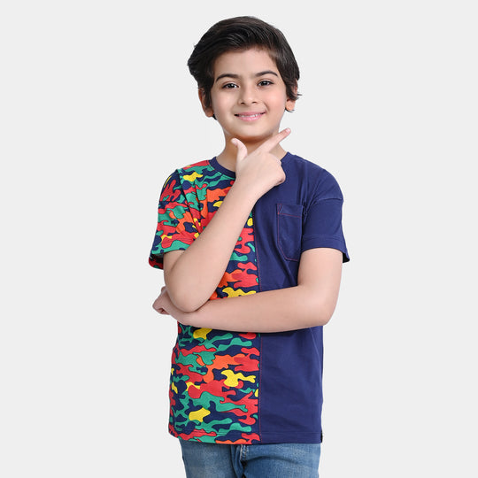 Boys Cotton Jersey T-Shirt H/S My Commando | True Navy