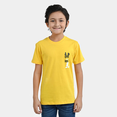 Boys Cotton Jersey T-Shirt H/S Character| Yellow