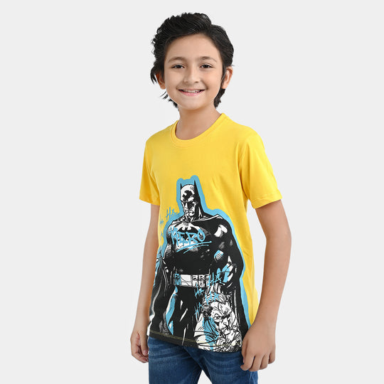 Boys Cotton Jersey T-Shirt H/S Character | Yellow