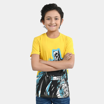 Boys Cotton Jersey T-Shirt H/S Character | Yellow