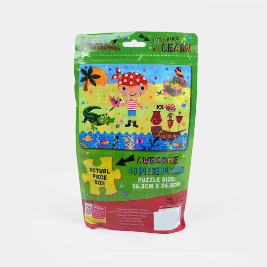 Awesome Pirate Treasure Puzzle 48 Pcs Pack