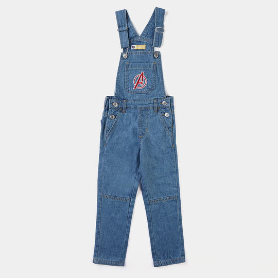 Boys Denim rigid dungaree EMB-Ice Blue