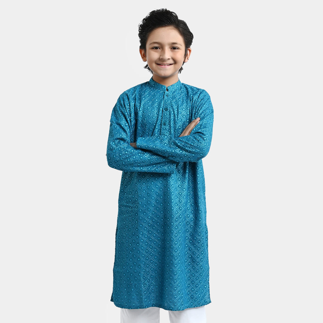 Boys Chicken Kari Basic Kurta Chicken -Teal