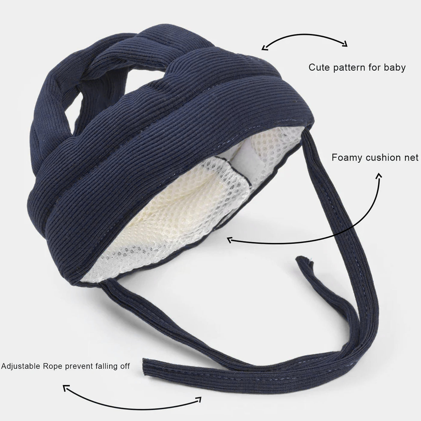 Head Protector for Baby-Navy Blue