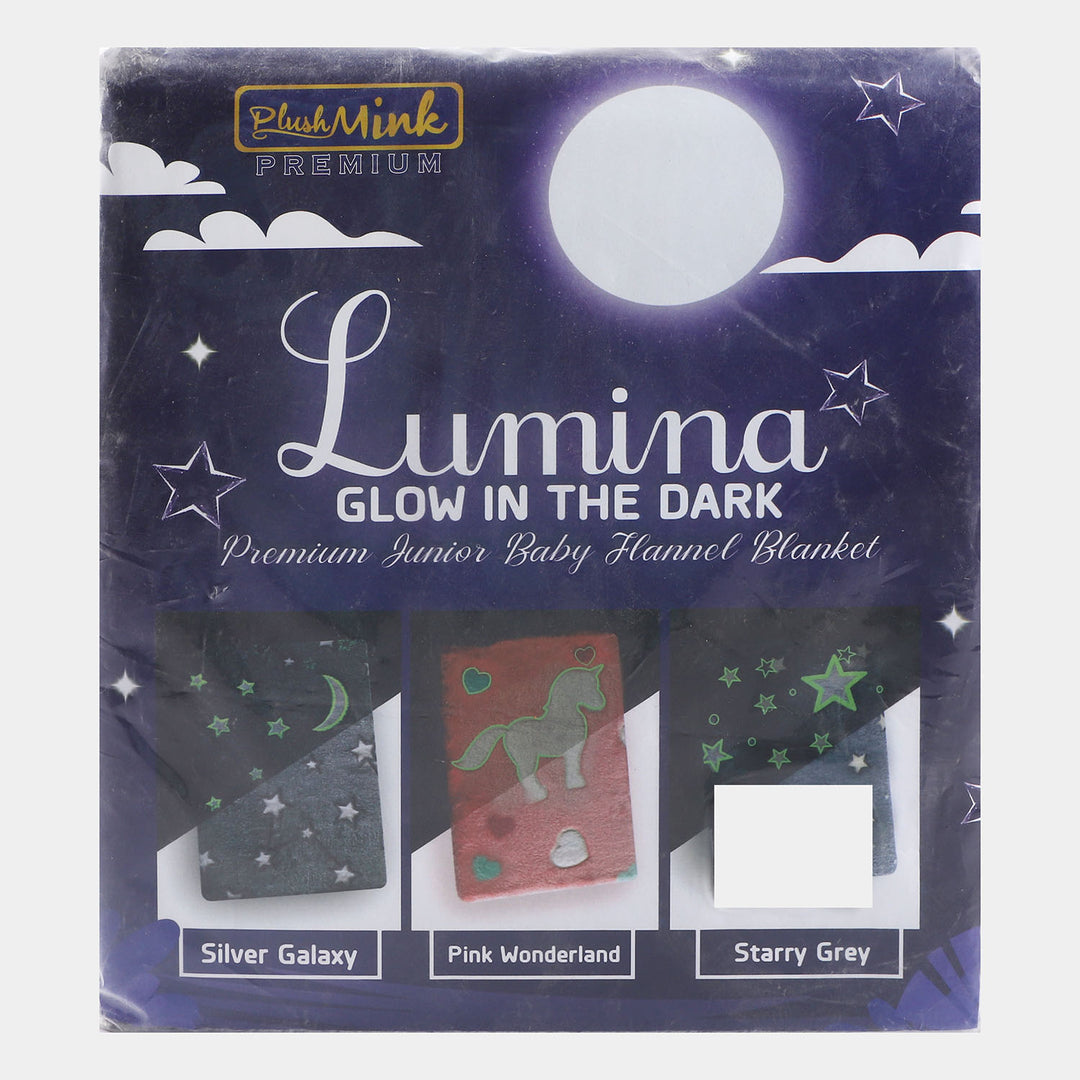 Kids Blanket Lumina Glow In The Dark | 80x155cm -GRAY