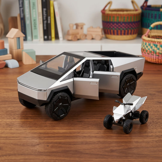 Cybertruck Die-Cast Model Set with Mini Vehicle