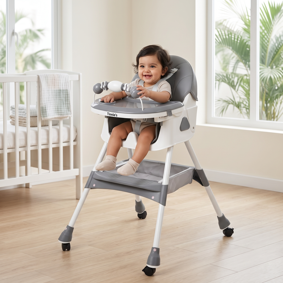Multifunctional Baby High Chair - Grey