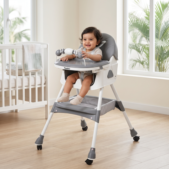 Multifunctional Baby High Chair - Grey