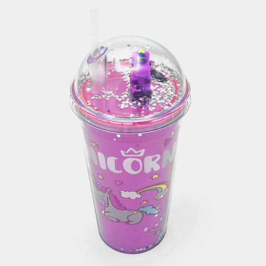 Fancy Straw Glass/Cup For Kids