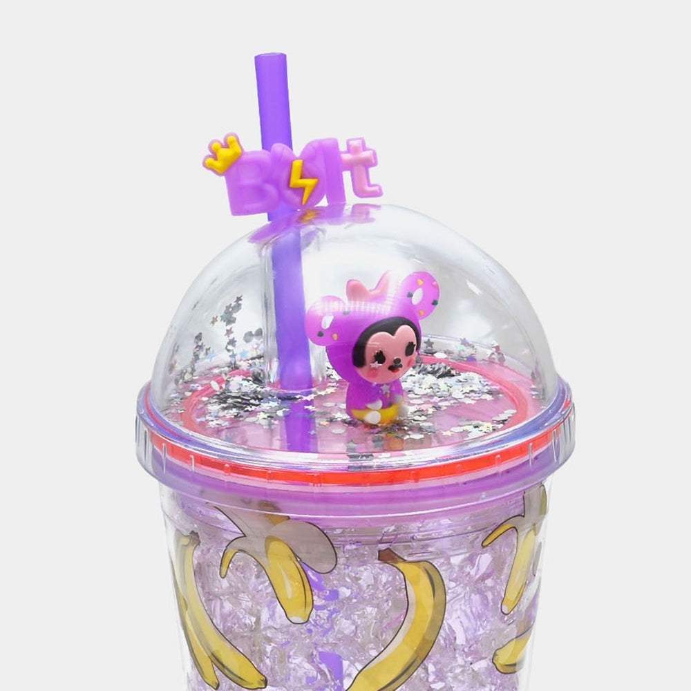 Fancy Straw Glass/Cup For Kids