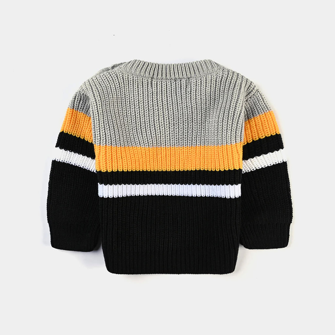 Infant Boys Acrylic Sweater Berlin-Black/Grey