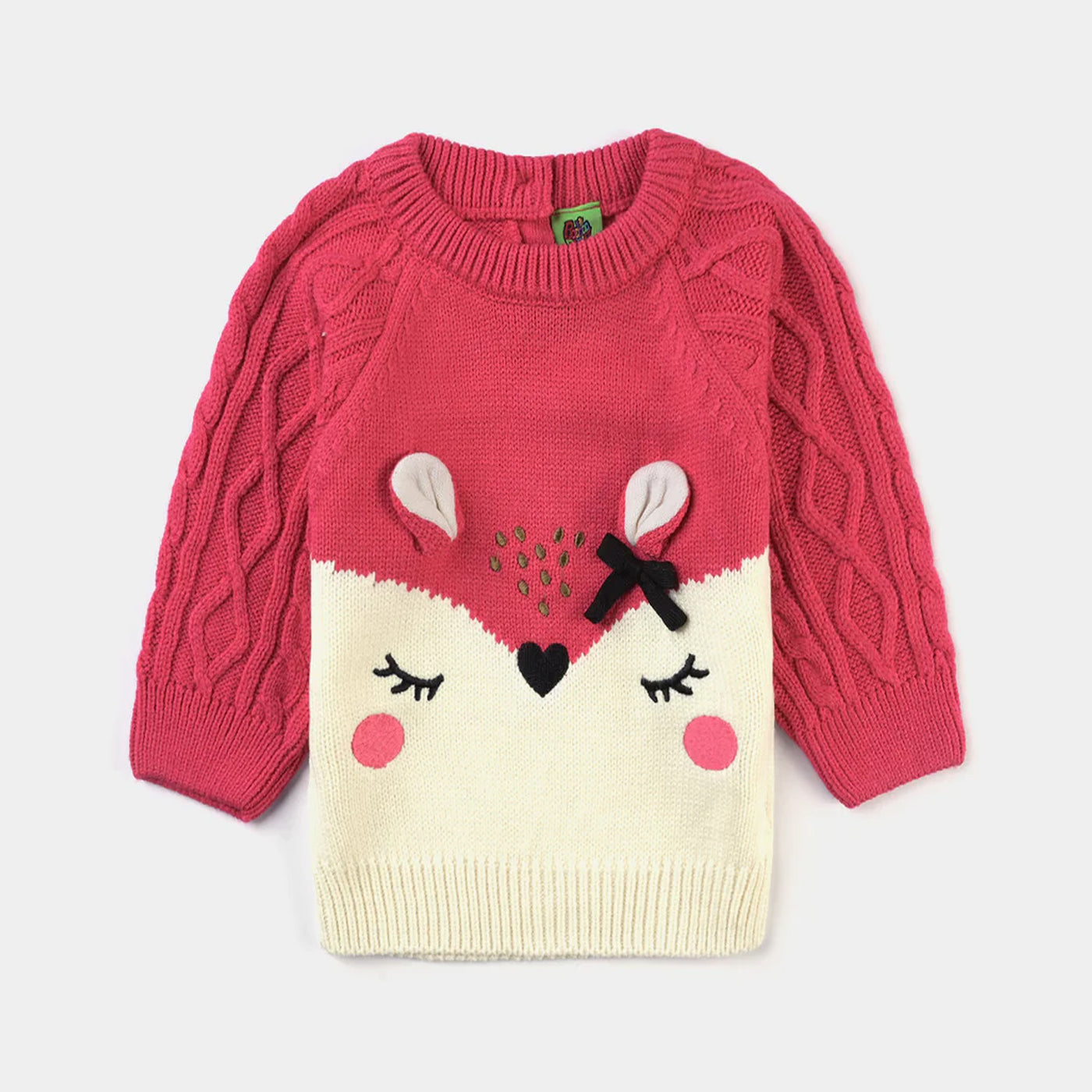 Infant Girls Acrylic Sweater Pretty Sleep-H.P/O.W