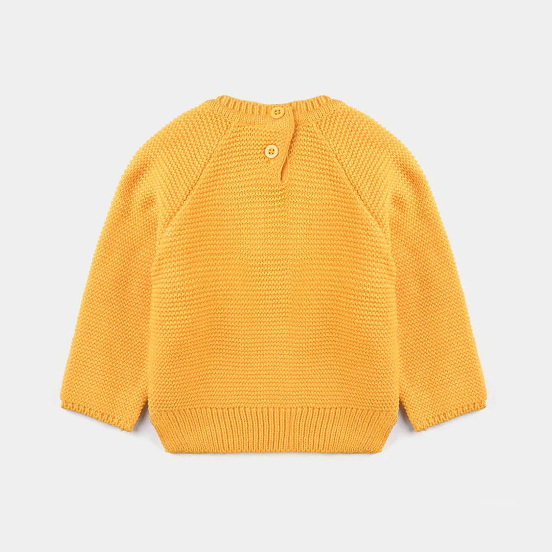 Infant Girls Acrylic Sweater Lily-Citrus