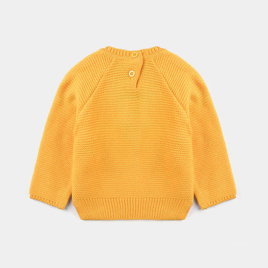 Infant Girls Acrylic Sweater Lily-Citrus