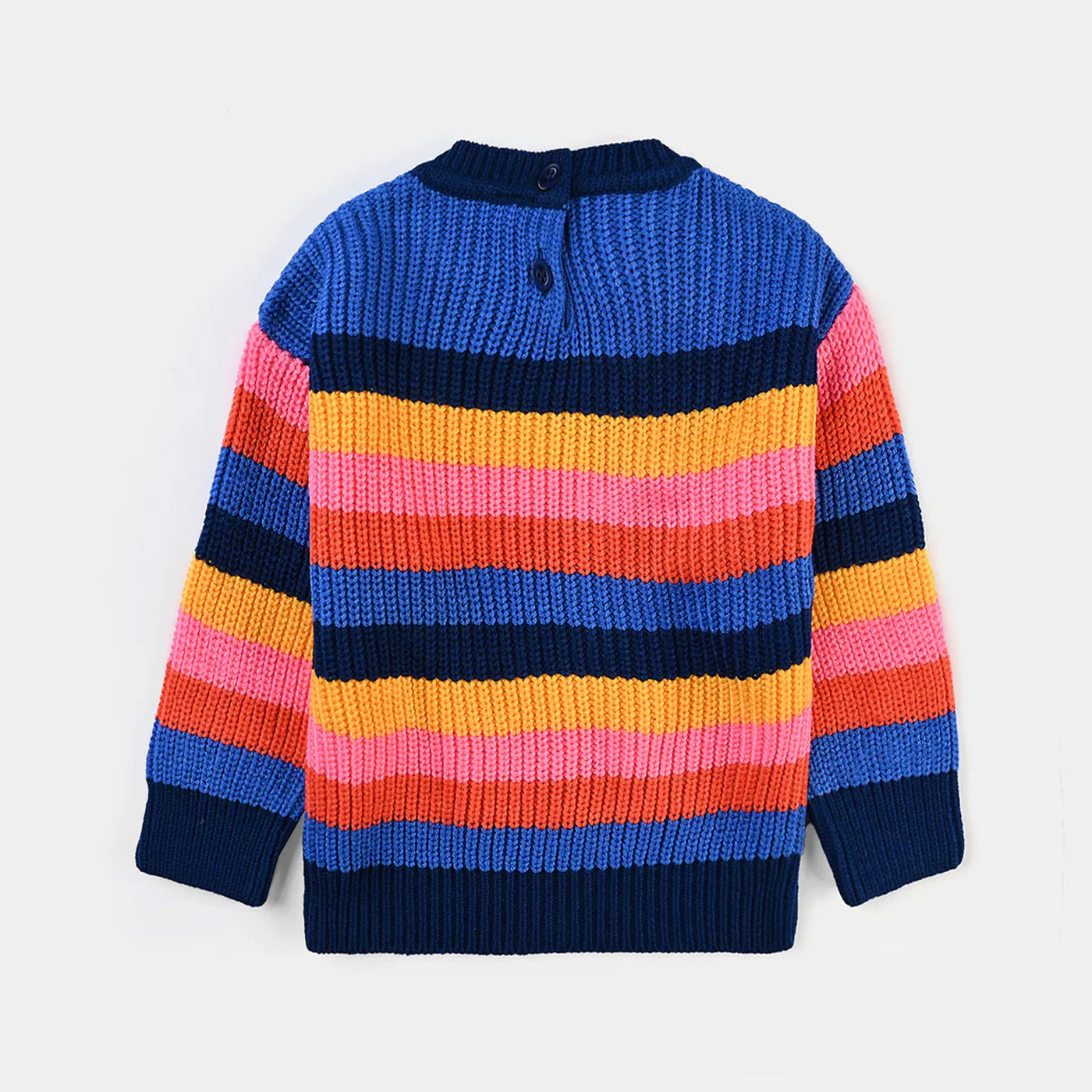 Infant Girls Acrylic Sweater Stripes Blend-Multi