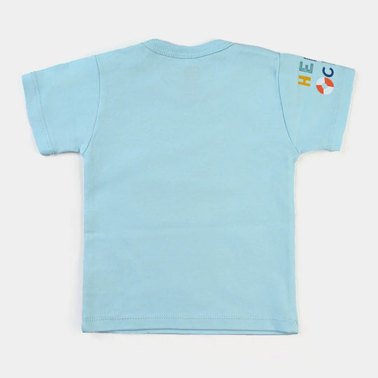 Infant Boys Cotton Poplin 2 Piece Set (T-Shirt/Overall)-mIX