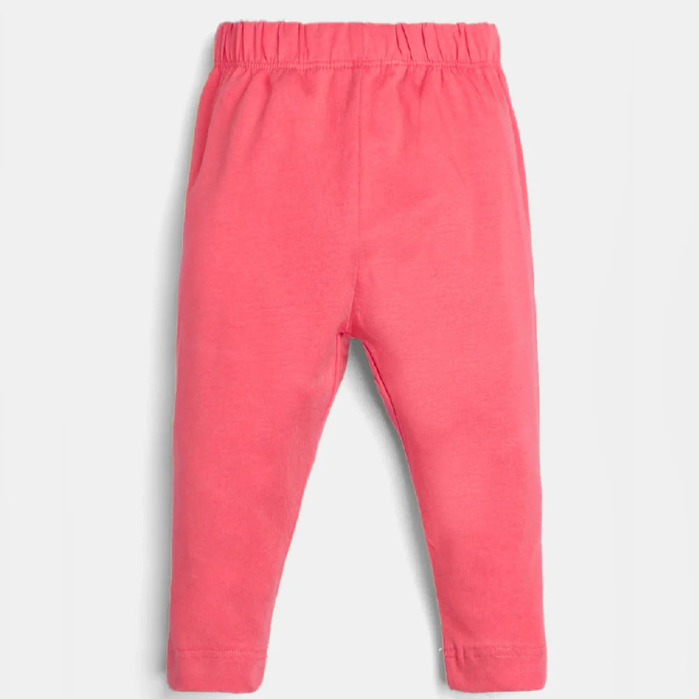 Girls Lycra Jersey Tights Basic-P.Pink