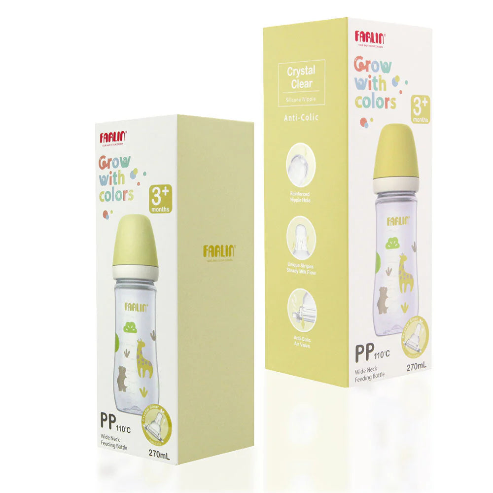 PP WIDE NECK FEEDING BOTTLE 270ML