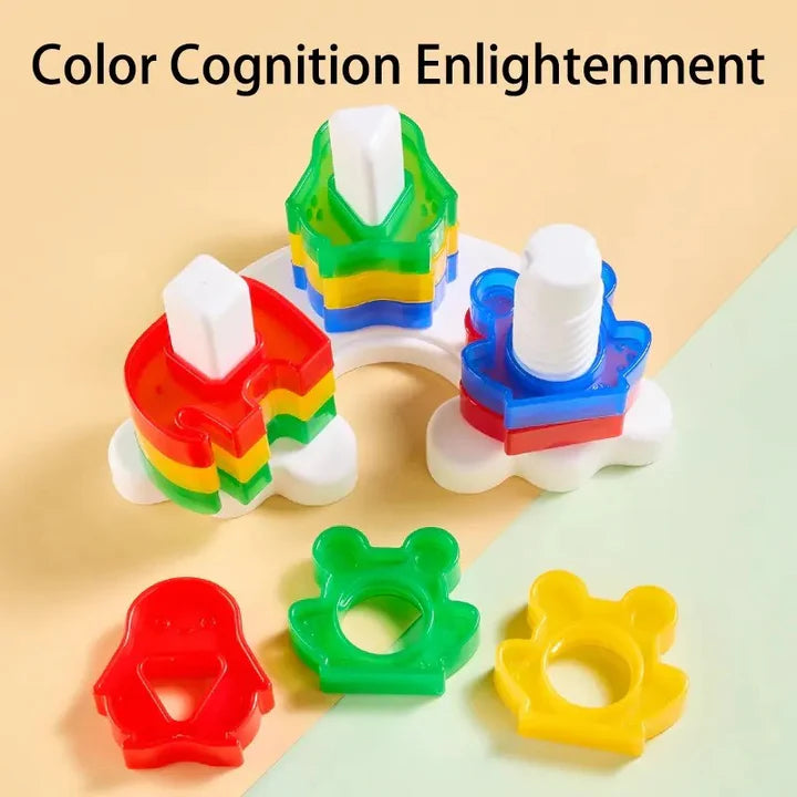 Shapes Stacking Puzzle Building Blocks Set for Kids