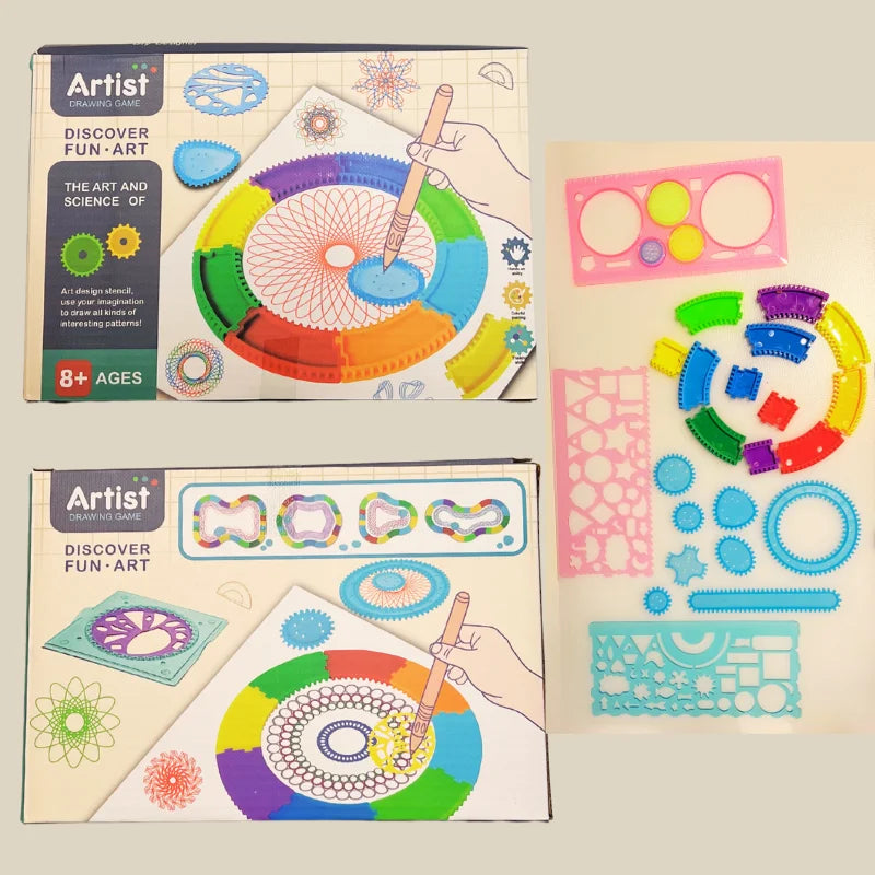 Geometric Spirograph Art Kit For Kids