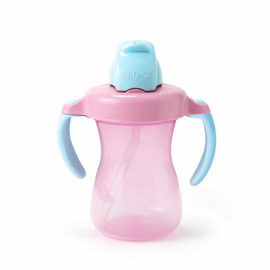PETITE STRAW BOTTLE PINK 150ML