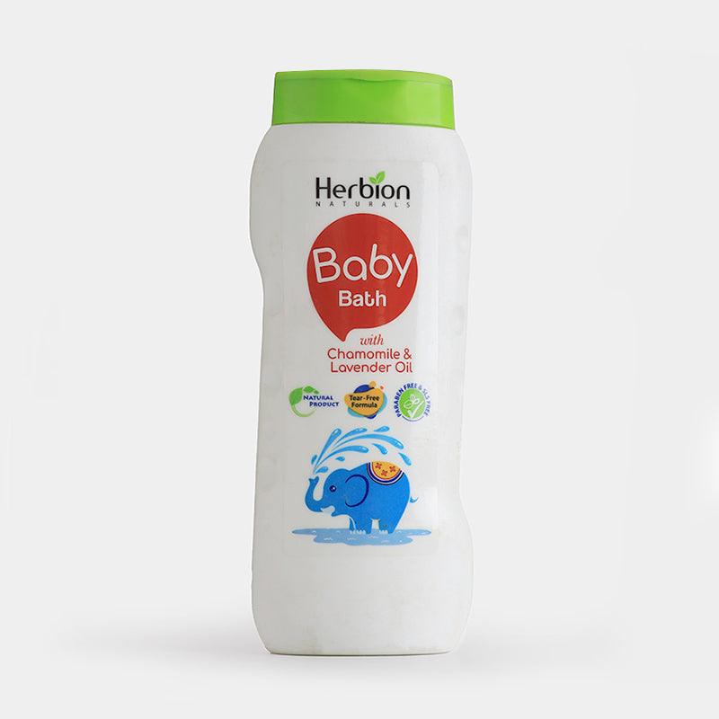 Herbion Baby Bath With Chamomile & Lavender Oil - 200ml