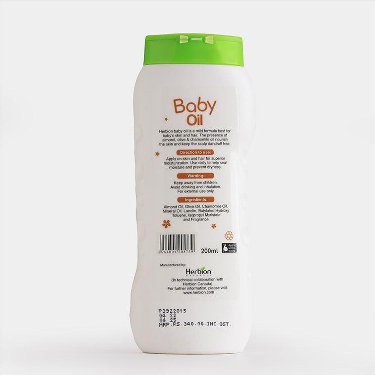 Herbion Baby Oli With Almond, Olive & Chamomile Oil - 200ml