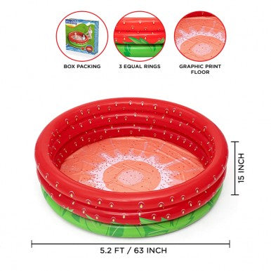 Sweet Strawberry Inflatable Pool 66" x 15"