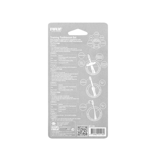 FARLIN THREE STAGES TOOTH BRUSH SET - BLUE