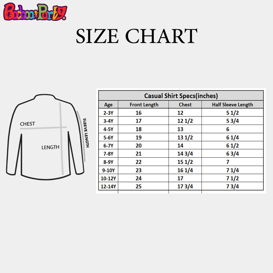 Boys Casual Shirt -Royal Blue