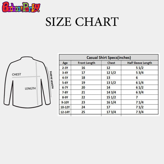 Boys Cotton Casual Shirt Number 1 - White